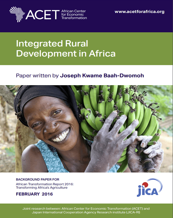 Integrated rural development in Africa Back to the future? ACET